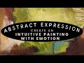 Create an abstract expressionist painting with emotion abstractpainting expression  intuitiveart