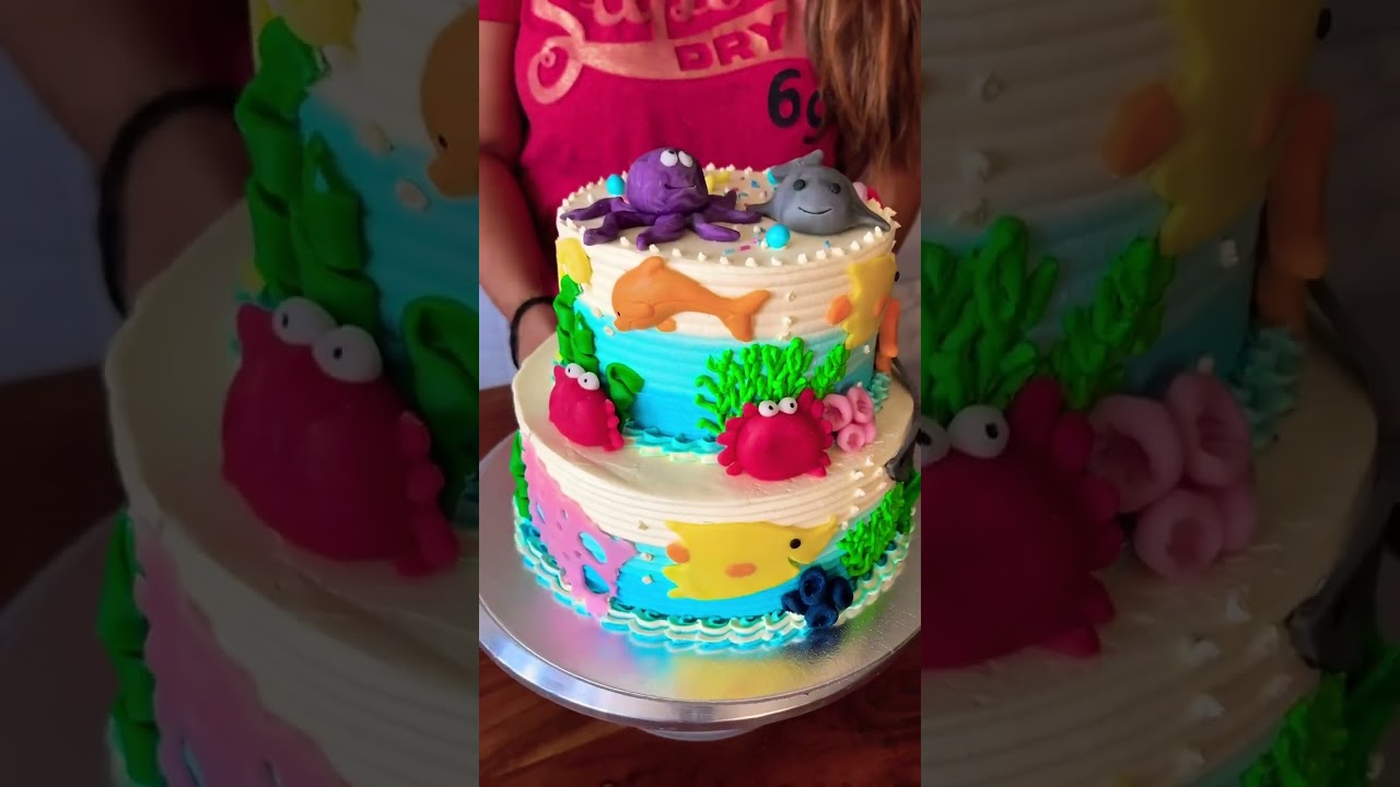 Sea life cake | ocean cake 