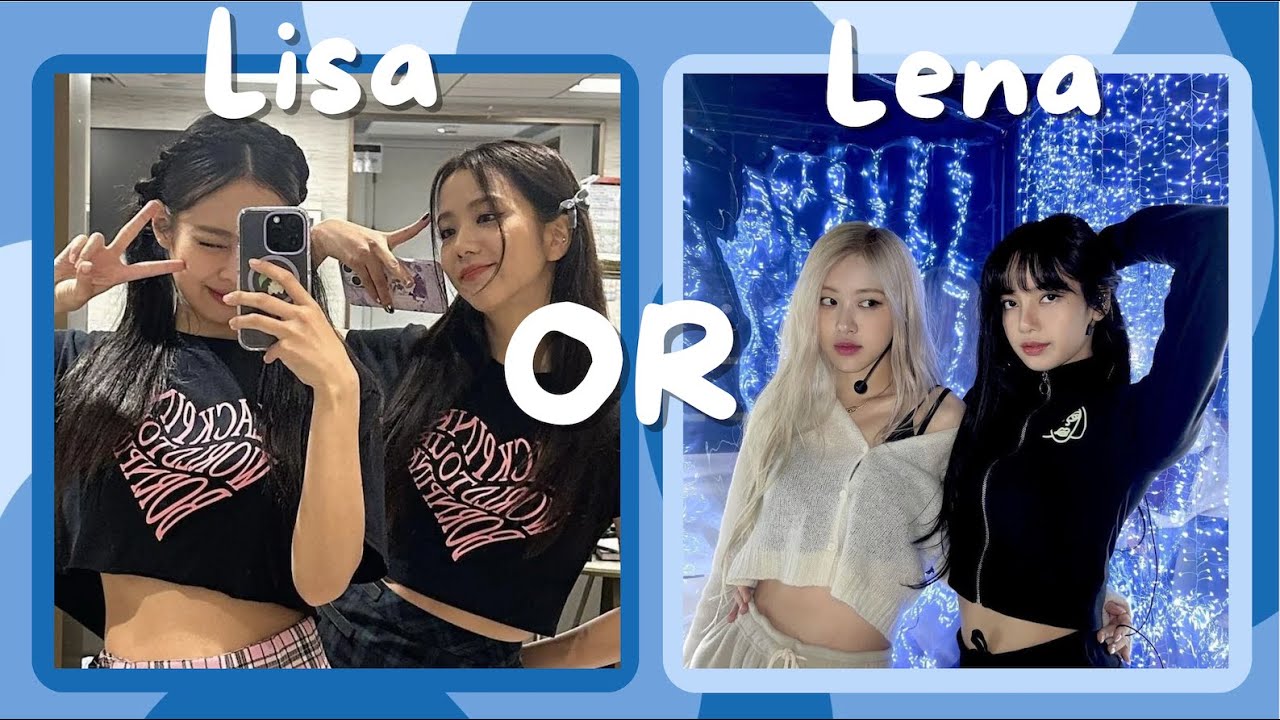 Lisa or Lena (Blackpink edition 🖤🩷) #blackpink #kpop #girlgroup #jennie #lisa #rosé #jisoo