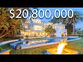 Inside A $20,800,000 MEGA MANSION With A SECRET INDOOR POOL & Ocean Views