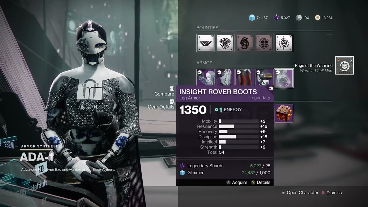 ADA-1 Mods | January 3 - Destiny 2 Season of the Seraph | Season 19