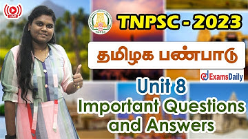 TNPSC: Unit 8 - Important Questions and Answers Discussion