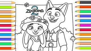 DISNEY Zootopia 2 Coloring Pages Satisfying Colouring all Characters Zootopia 2 Music Chill Relax