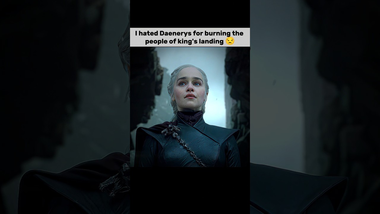 Don't hate dany for burning king's landing 🙂 
