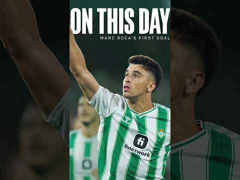 Un día como hoy, hace tres años, Marc Roca también se estrenaba como goleador con la verdiblanca 💪