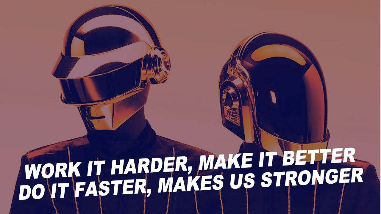 Faster harder песня speed up. Harder better faster stronger. Harder, better, faster, stronger Daft Punk. Daft Punk harder better faster stronger обложка.