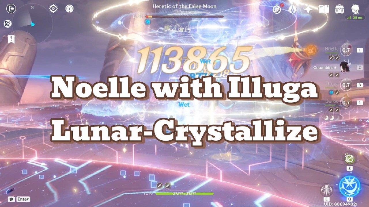 [Genshin Impact] Improved Noelle F2P Lunar-Crystallize (with Illuga)