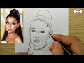 VERY EASY How To Draw Ariana Grande Learn Drawing Academy 