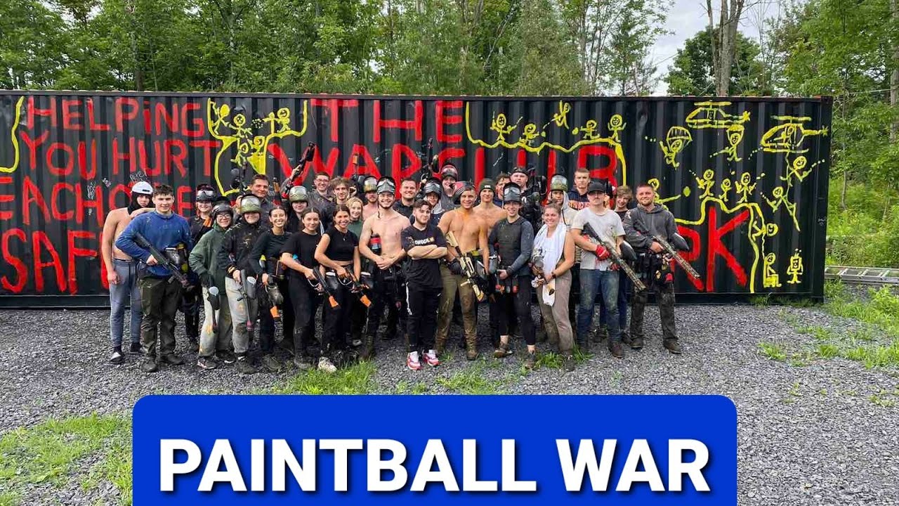 Biggest Paintball War Ever ! (The War Club)