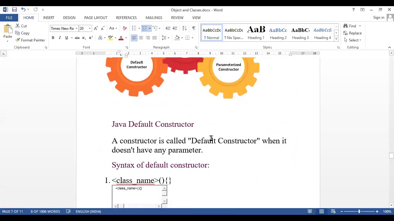 Constructor In Java - YouTube