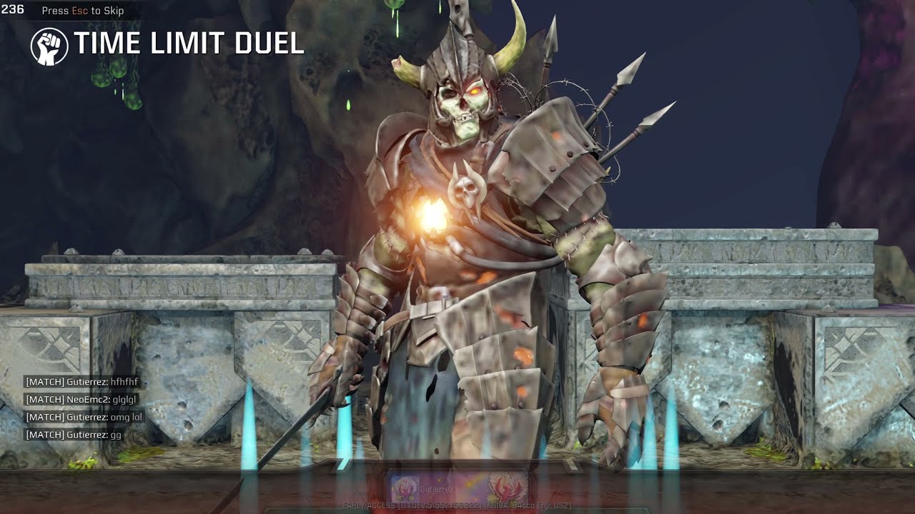 Quake Champions 2021 06-30 - Duel w/ NeoEmc2 2/5 / Vale of Pnath / Deathknight vs. Galena