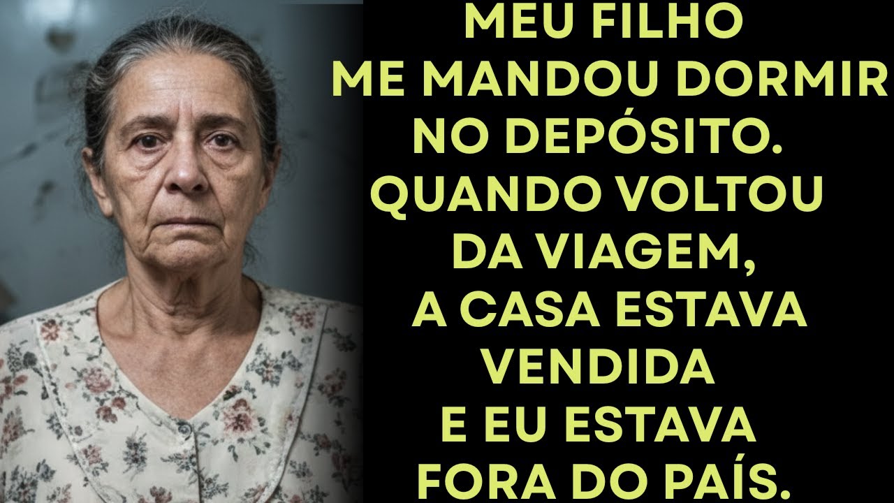 Meu Filho Me Mandou Dormir no Depósito — Quando Voltou da Viagem, A Casa Já Não Era Mais Dele.