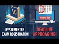 Sixth Semester Exam Registeration Details #sabztalkz #calicutuniversity 