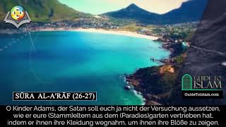 Surah Al A'raf 26 27 German