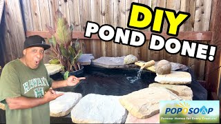 Solar Powered DIY Backyard Pond! *POPOSOAP