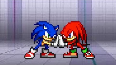 Sonic Vs. Knuckles || Sticknodes Sprite Animation
