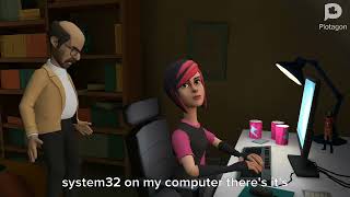 Lizzie delete system32 on my computer/grounded