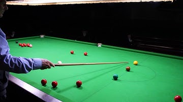 Snooker Secrets Tip 29: Example shot demonstrating difference between check and running side