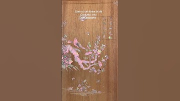 Cánh tủ chè khảm ốc đỏ singapore cảnh Mai Treo ngày 14-4-2024 LH 0965608392