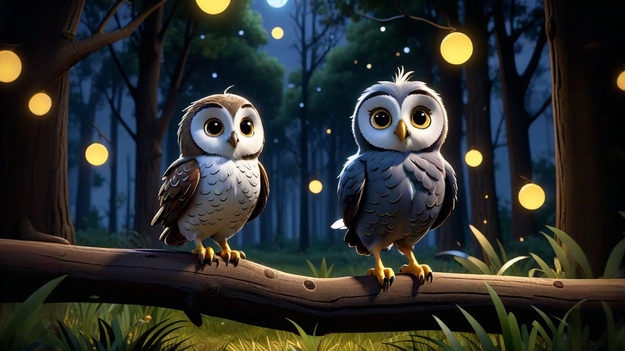 Two Tiny Owlets Flap at Night | Counting & Nighttime Animal Song for Kids | Nursery Rhymes