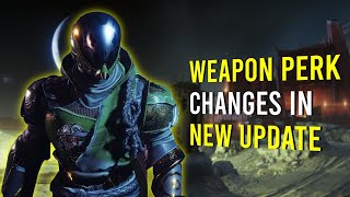 Weapon Perk Changes In Update 7.3.5 | Destiny 2