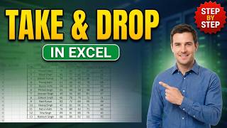 How to Use TAKE and DROP Functions in Excel | Dynamic Array Functions | TAKE and DROP Functions