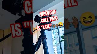 When the call time is 'late' 🙌🏾😆