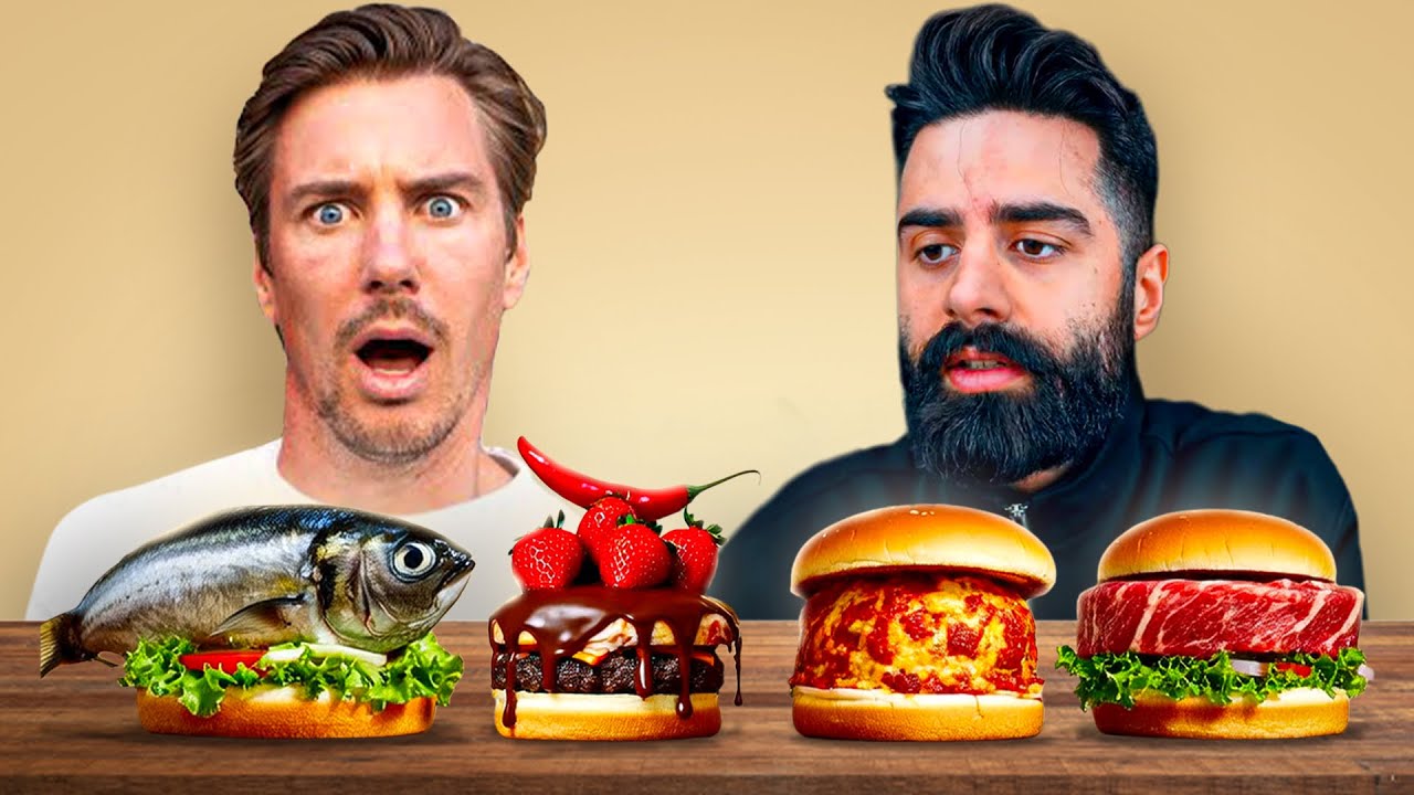 TESTAR ERA KONSTIGA HAMBURGARE-KOMBINATIONER