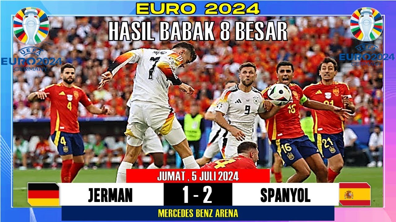 SPAIN (2-1) GERMANY - Hasil Pertandingan Euro 2024 BABAK 8 BESAR Tadi Malam  - Live RCTI