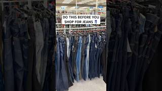 No need to try jeans on ever again 👖 #lifehacks #lifetips #jeans #shopping #savemoney