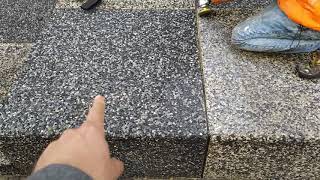 : Edif The Prize recuperaci'on piso granito lavado