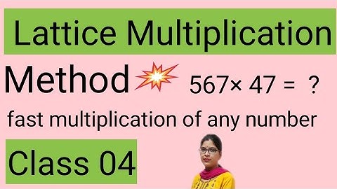Lattice Multiplication  Method 3-digit by 2 digit  ||  Maths  ||  Class 04  ||  in Hindi