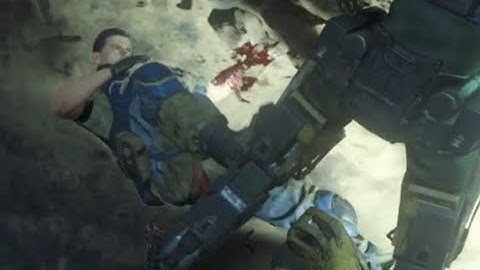Black Ops 3 Brutal Robot Attack Scene in Third Person