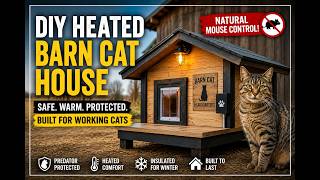 DIY Heated Barn Cat House Build | Safe Outdoor Shelter for Working Cats & Mouse Control
