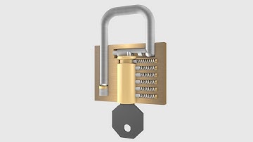 How padlocks work (3D Animation)