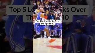 Top 5 lebron Dunks over the age of 40 😱😱 Did I forget anything? #NBA
