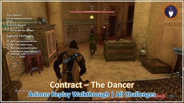 AC MIRAGE VALLEY OF MEMORY DLC | THE DANCER - SEQUENCE REPLAY [ALL CHALLENGES]