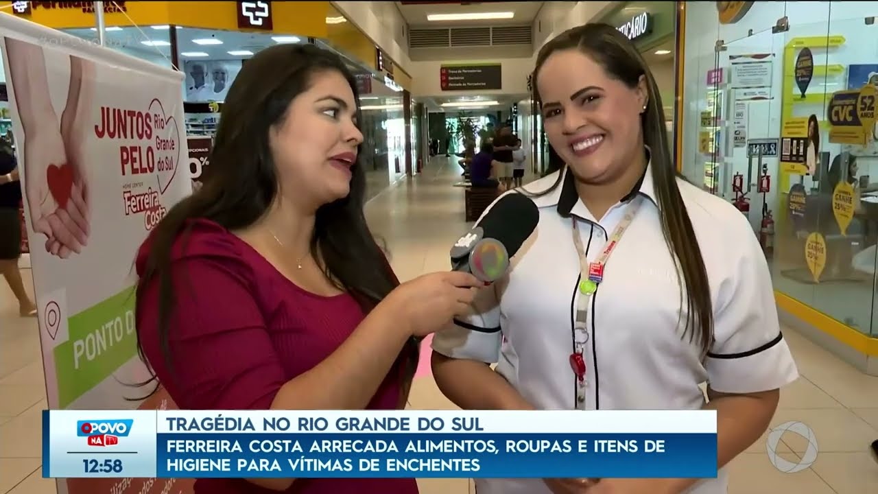 Ferreira Costa arrecada alimentos, roupas e itens de higiene para vítimas de enchentes- O Povo na TV