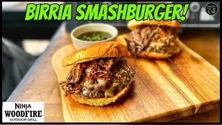 Ninja Woodfire Grill Birria Smashburgers!