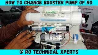 How To Change Or Replace  Booster Pump Of RO I RO Booster Pump Leaking Repair. How To Change Ro Booster Pump A Step By Step Guide