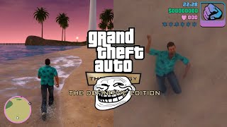 GTA Vice City Definitive Edition but Tommy still can't swim