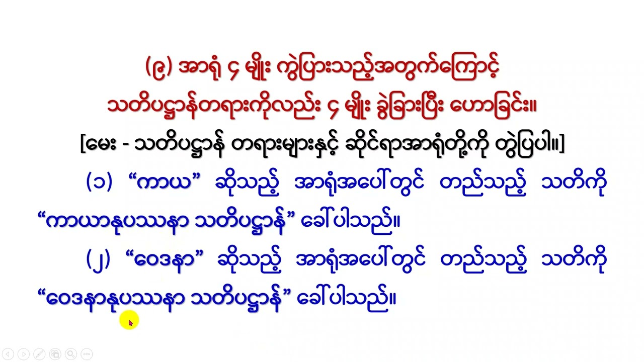 ဗောဓိပက္ခိယ အပိုင်း (၂)(၄)[010]