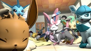 Family photo - Eevee's family 3 (original version) - Pokemon 3D animation screenshot 4