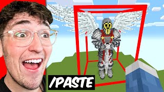 I Secretly Cheated Using \/\/Paste in a Minecraft Building Competition
