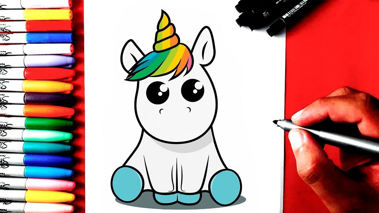 COMO Desenhar um UNICÓRNIO FOFINHO KAWAII  Unicornio desenho, Unicórnio,  Coisas para desenhar