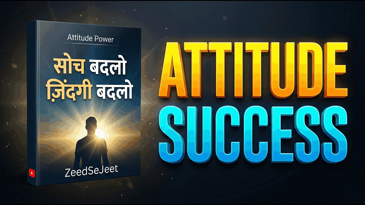 Attitude Is Everything 🔥 | सोच बदलो, जिंदगी बदलो | Success Mindset Summary Hindi