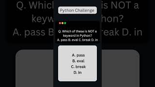 Keywords in python #python #education #viral #ytshorts #pythonprogramming #codinglife #keywords #mcq