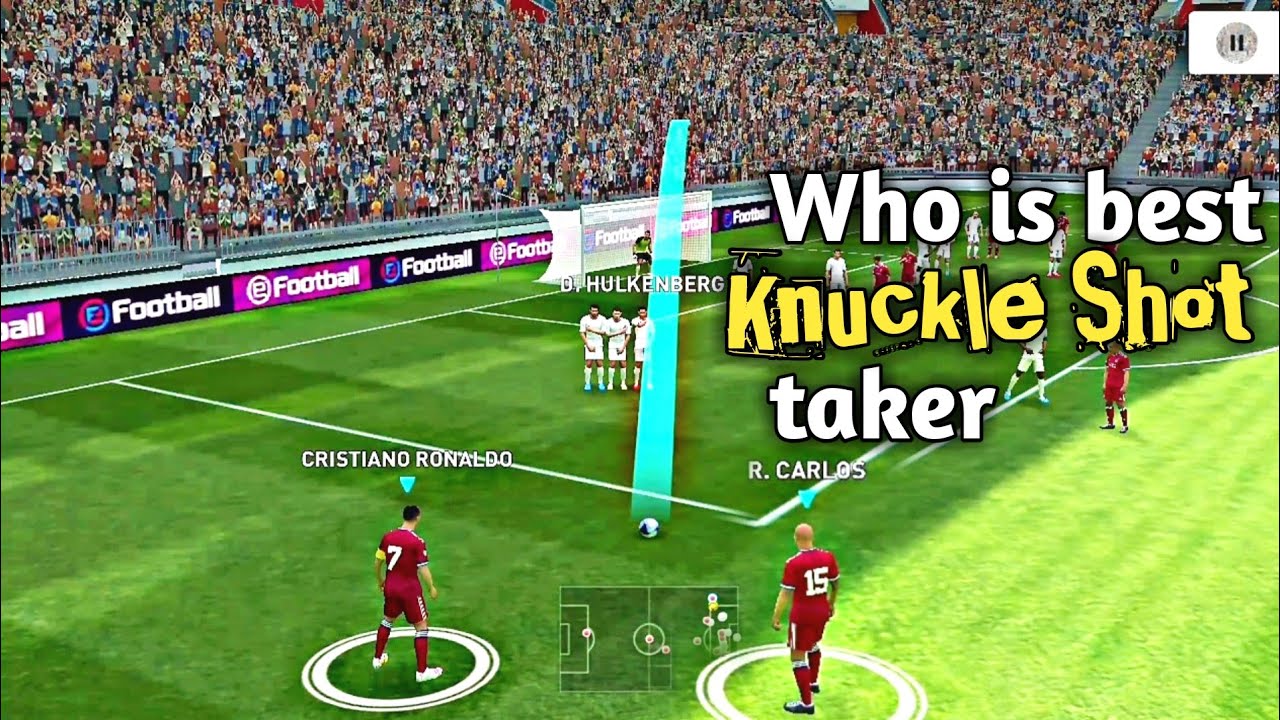 Who is best knuckle free kick taker ronaldo or carlos pes 2021 mobile