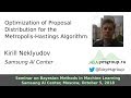 Optimization of Proposal Distribution for the Metropolis-Hastings Algorithm