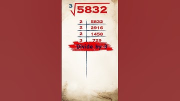 Cube root of 5832 / #publicmaths #shorts #cuberoot #math